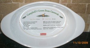 My Green Bean Casserole Dish